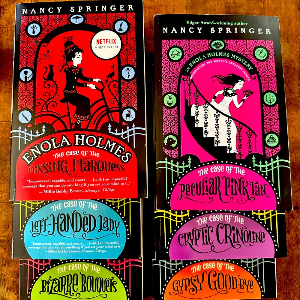 Enola Holmes paperback book series